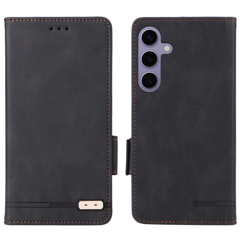 Nahkakotelo Samsung Galaxy S25 5g Retro Mokkanahkaefekti