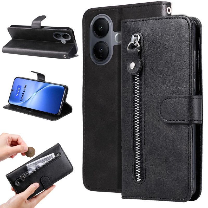 Kotelot Vivo V60 Lite Vetoketjutasku Suojakuori