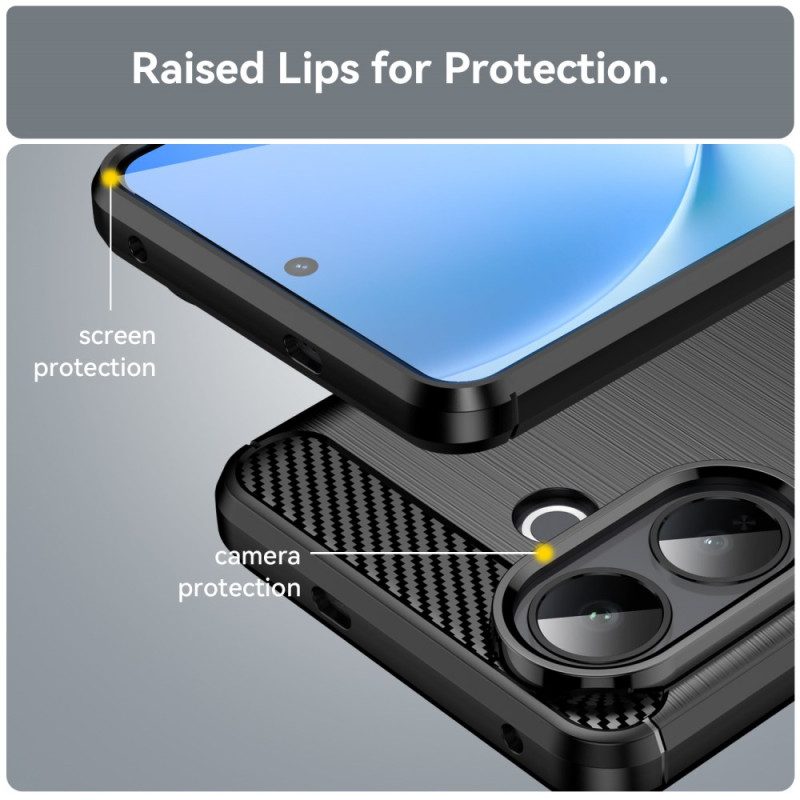 Kuori Vivo V60 Lite Harjattu Hiilikuitu Suojakuori