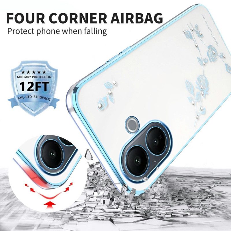 Kuori Vivo V60 Lite Strasseja Ja Ikuisia Kukkia