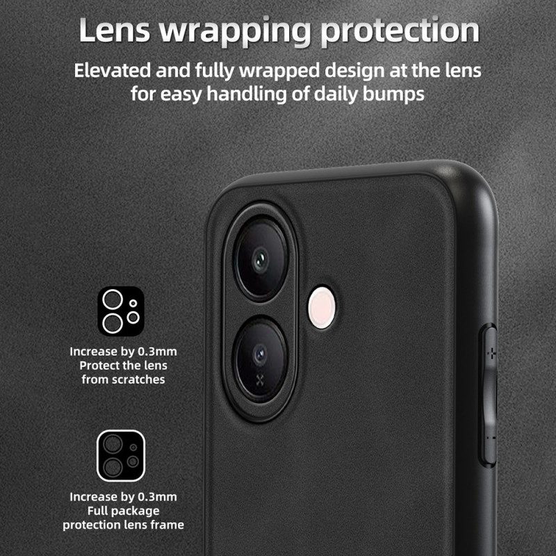 Puhelinkuoret Vivo V60 Lite Vahvistettu Nahkaefekti