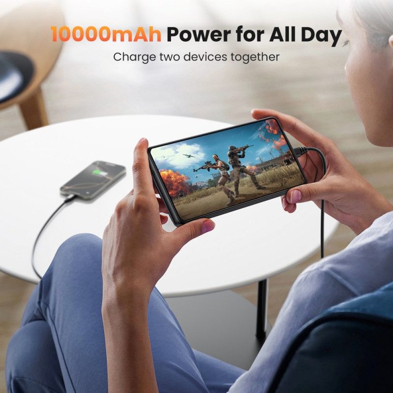 10000mah Akkukotelo Samsung Galaxy S25 Plus / S24 Plus Laturilla Ja Magneettikiinnityksellä