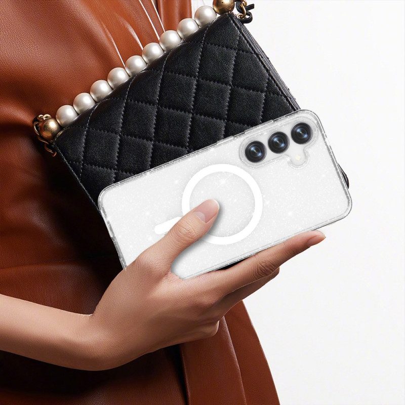 Case Samsung Galaxy S25 Plus 5g Puhelinkuoret Magsafe-yhteensopiva Kimaltava Takaosa