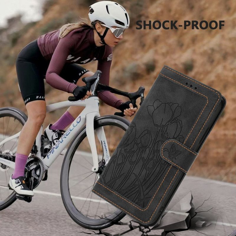 Kotelot Samsung Galaxy S25 Plus 5g Kukallinen Mokkanahkaefekti