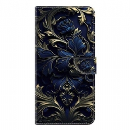 Kotelot Samsung Galaxy S25 Plus 5g Puhelinkuoret Metallinhohtoinen Sininen Kukka