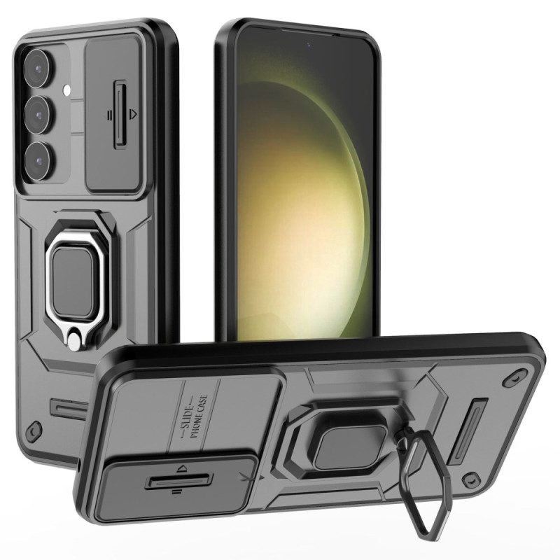 Kuori Samsung Galaxy S25 Plus 5g Kestävä Rengas Linssinsuojalla Suojakuori