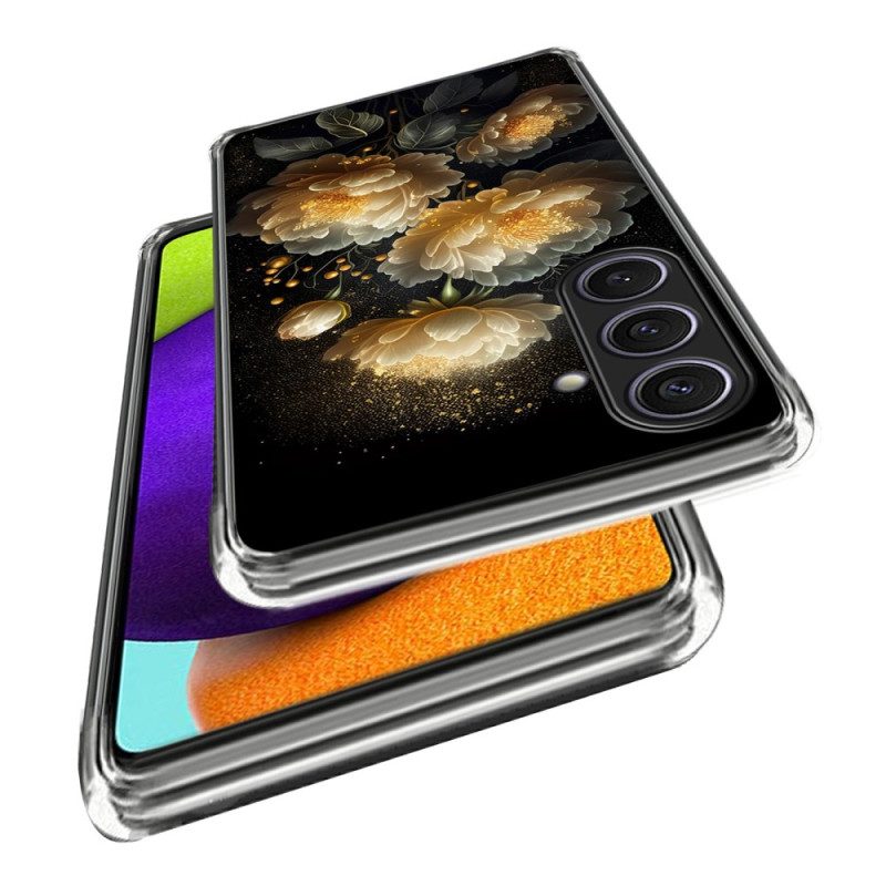 Kuori Samsung Galaxy S25 Plus 5g Kultaiset Pionit