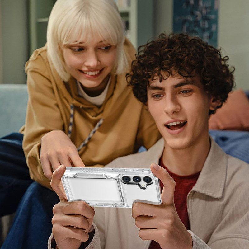 Kuori Samsung Galaxy S25 Plus 5g Läpinäkyvä Korttikotelo Suojakuori