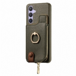 Kuori Samsung Galaxy S25 Plus 5g Lompakko Magneettisella Jalustalla Suojakuori