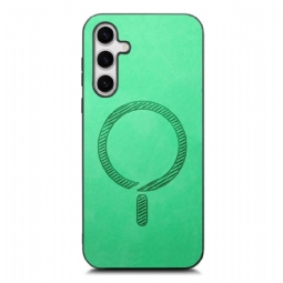 Kuori Samsung Galaxy S25 Plus 5g Nahkaefekti Yhteensopiva Magsafe Suojakuori