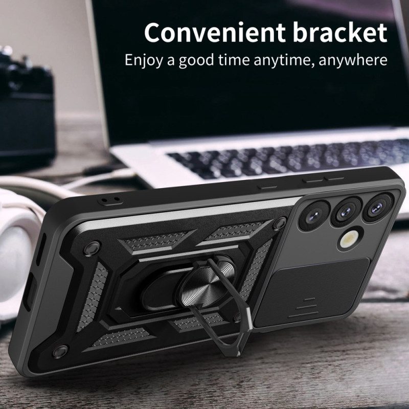 Kuori Samsung Galaxy S25 Plus 5g Pyörivä Kiinnitys Ja Linssinsuoja