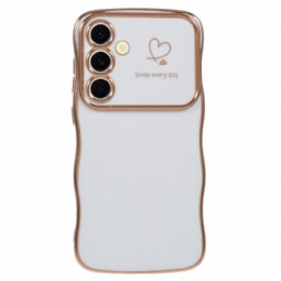 Kuori Samsung Galaxy S25 Plus 5g Sydän Ja Aaltoilevat Reunat