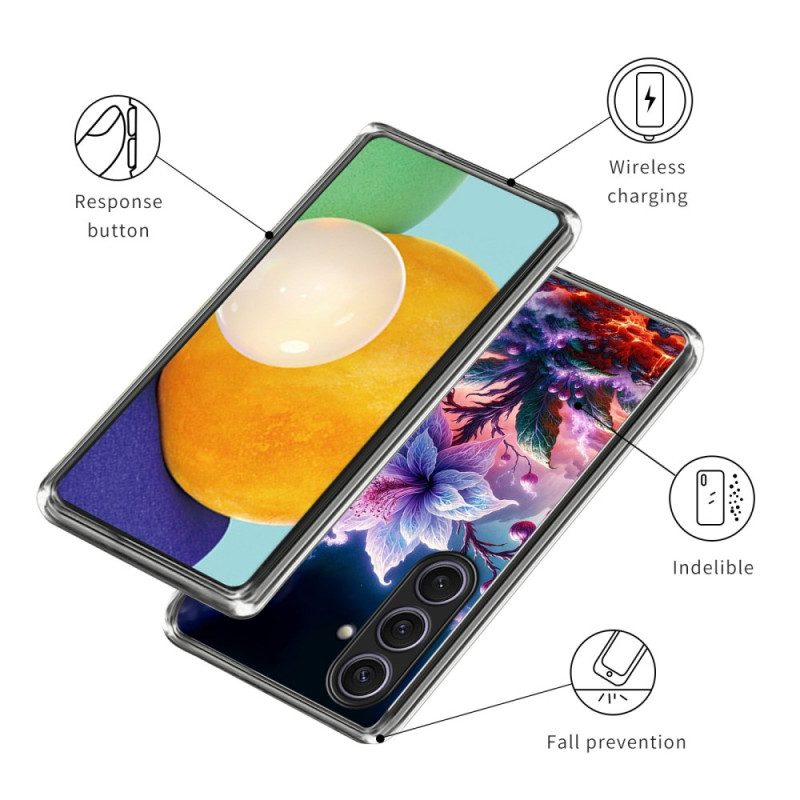 Kuori Samsung Galaxy S25 Plus 5g Violetit Kukat