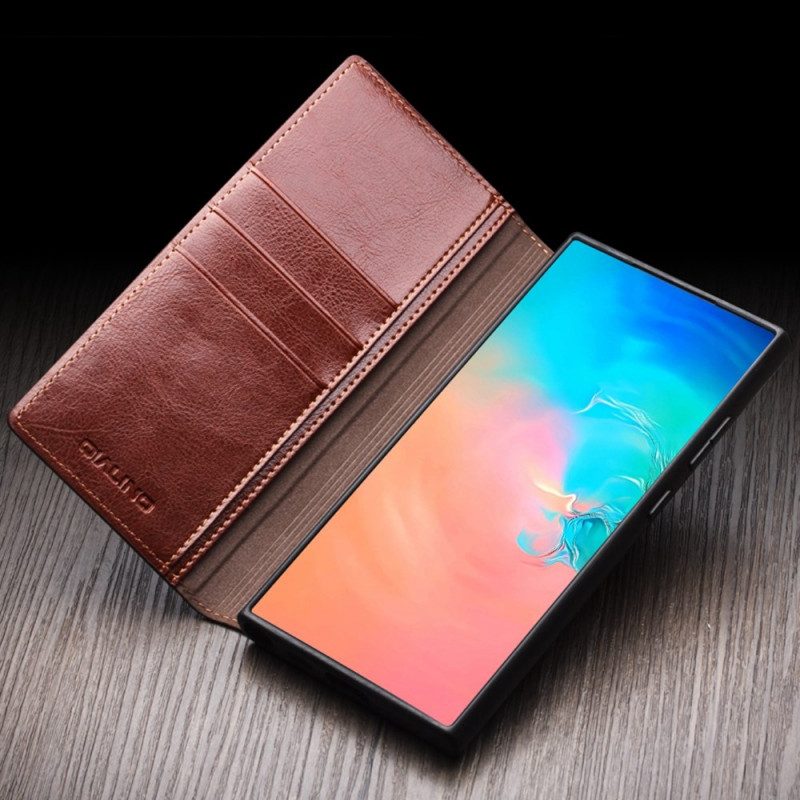 Nahkakotelo Samsung Galaxy S25 Plus 5g Aitoa Nahkaa Suojakuori