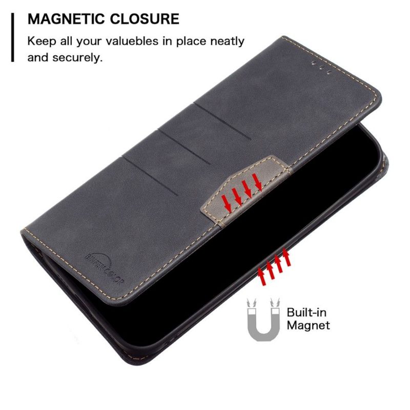 Flip Case Samsung Galaxy S21 Plus 5G Hemming Kotelot Flip Binfen Color Flip Faux Leather