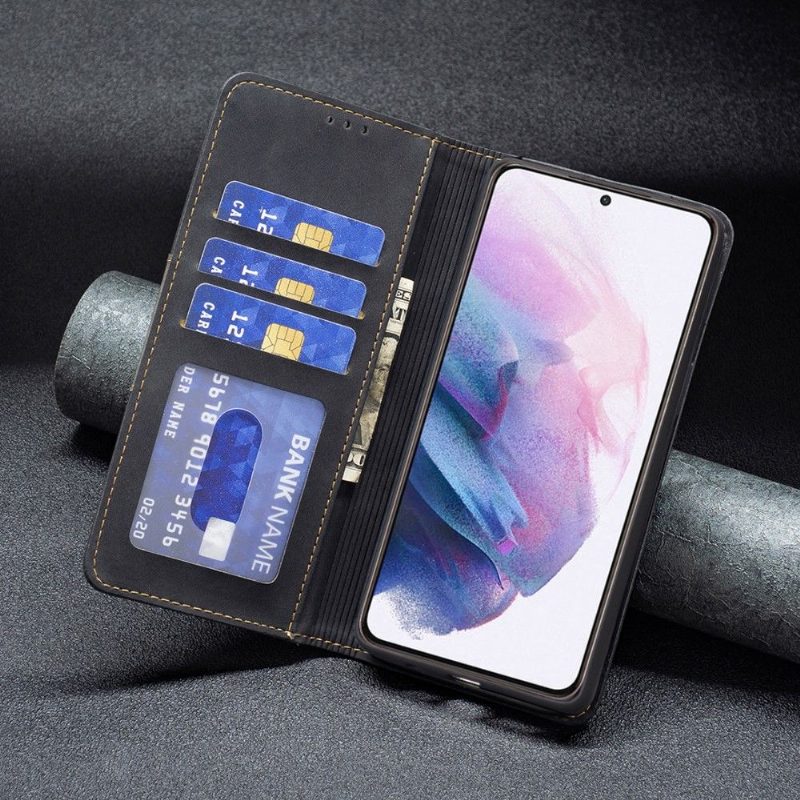 Flip Case Samsung Galaxy S21 Plus 5G Hemming Kotelot Flip Binfen Color Flip Faux Leather