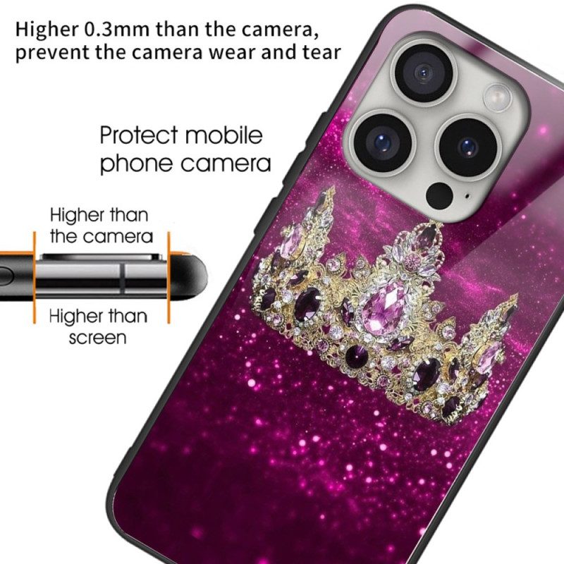 Kuori iPhone 16 Pro Royal Crown Karkaistu Lasi Suojakuori