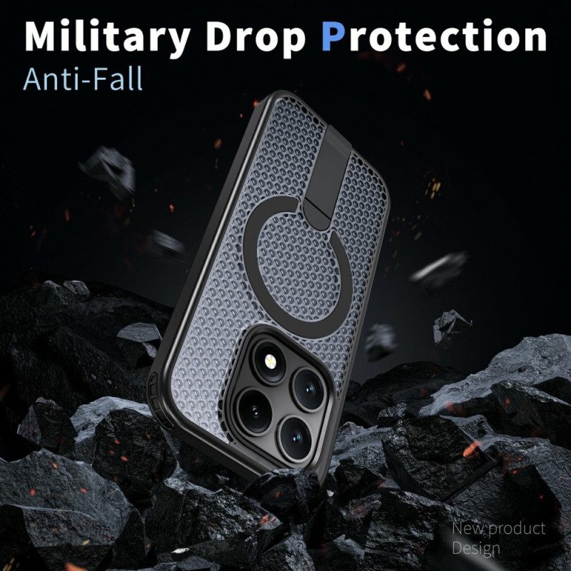 Kuori Xiaomi 17 Magneettinen Ruudukkokuvio Ja Tukijalka