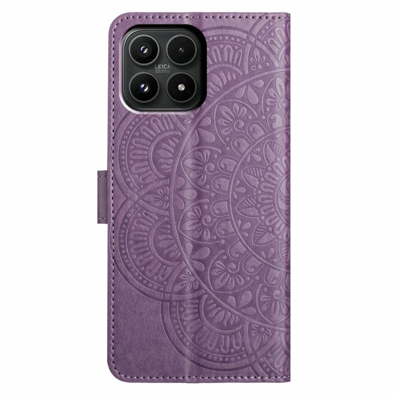 Nahkakotelo Xiaomi 17 Mandala-kaiverrus