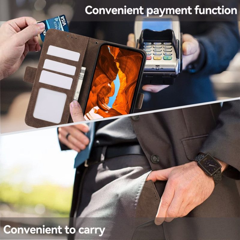 Kotelot Sony Xperia 1 Vii Abeel Mokkanahkaefekti