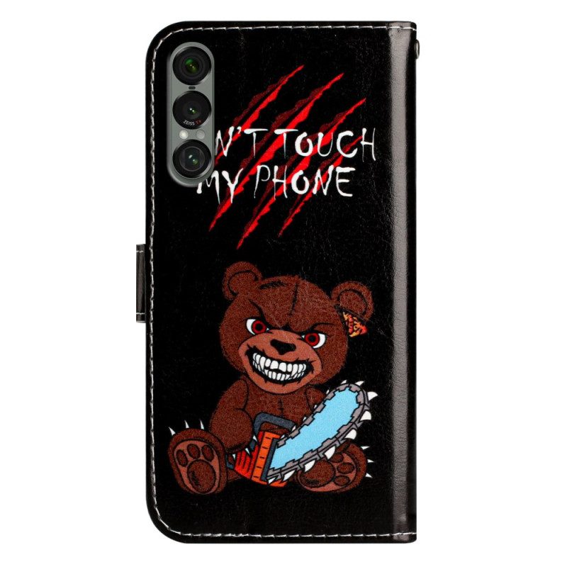 Kotelot Sony Xperia 1 Vii Älä Koske Puhelimeeni -karhu Suojakuori
