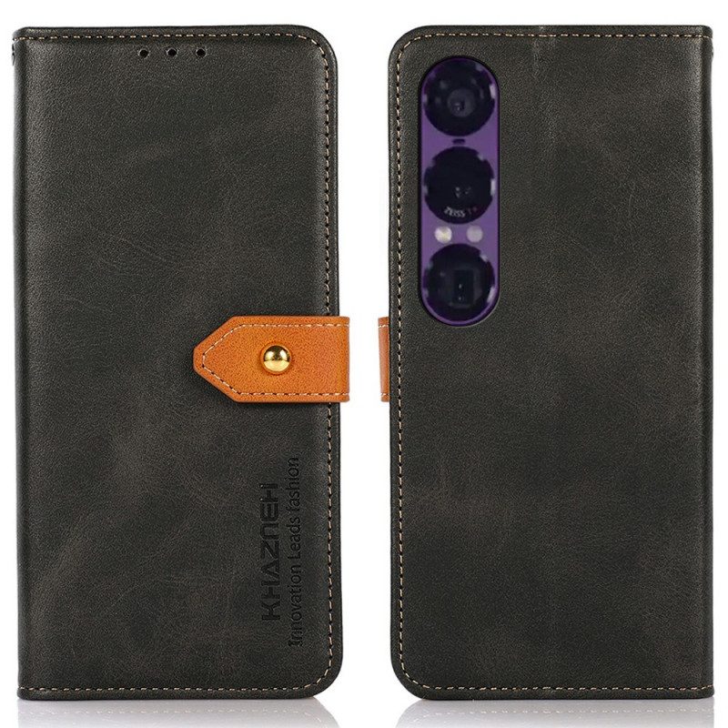 Kotelot Sony Xperia 1 Vii Khazneh Kultainen Lukko