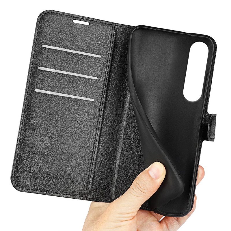 Kotelot Sony Xperia 1 Vii Klassinen Keinonahkakuvio