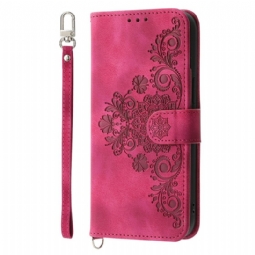 Kotelot Sony Xperia 1 Vii Mokkanahkainen Pitsikuvio Suojakuori