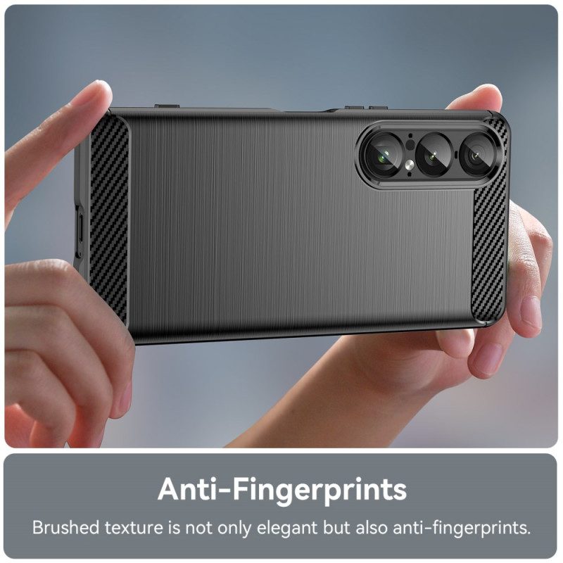 Kuori Sony Xperia 1 Vii Harjattu Hiilikuitu Suojakuori