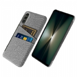 Kuori Sony Xperia 1 Vii Kangasefektikorttikotelo