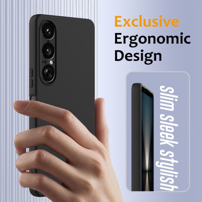 Kuori Sony Xperia 1 Vii Magsafe-yhteensopiva Silikoni Ja Nauha