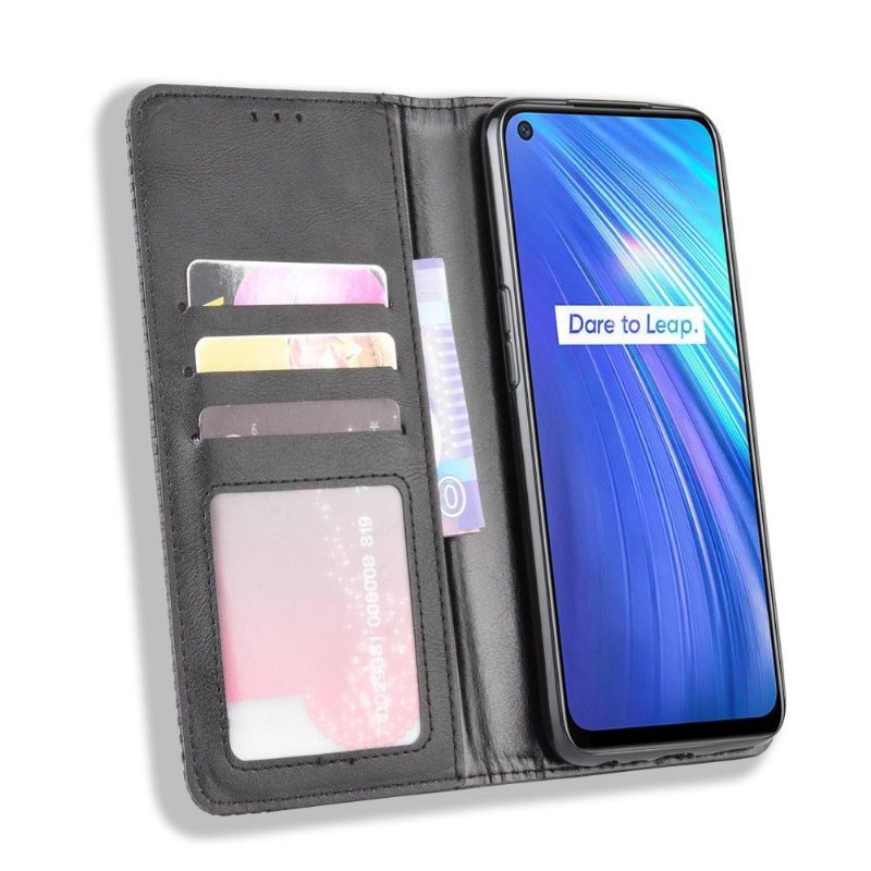 Nahkakotelo Realme 6 Cirénius-tyylinen Nahka