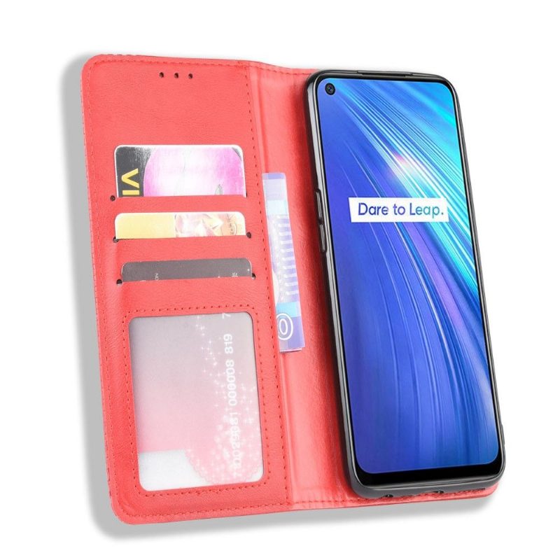 Nahkakotelo Realme 6 Cirénius-tyylinen Nahka