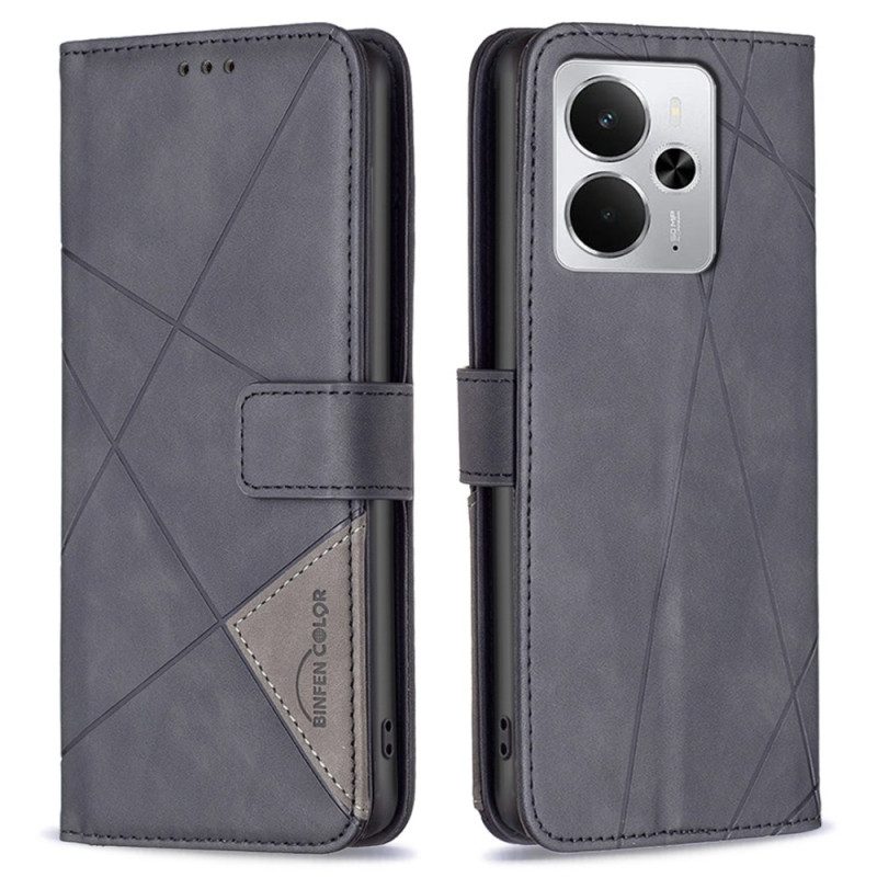 Kotelot Realme 14 5g Geometrinen Binfen Color -kuvio Suojakuori