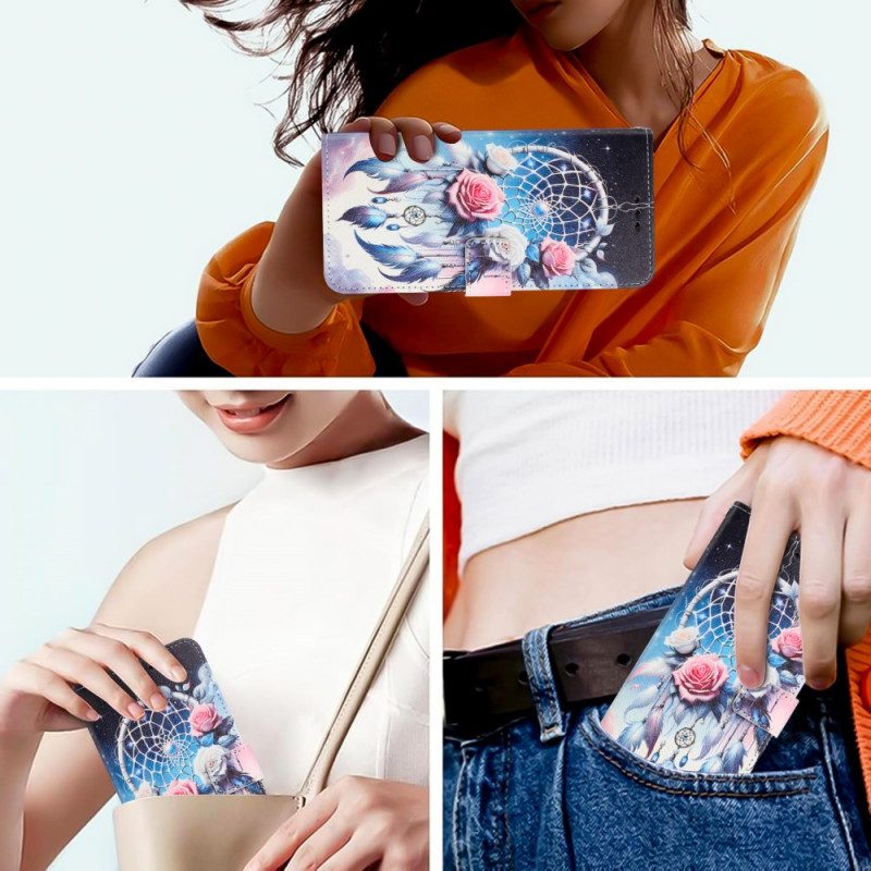 Kotelot Realme 14 5g Kukkakuvio Ja Unisieppari