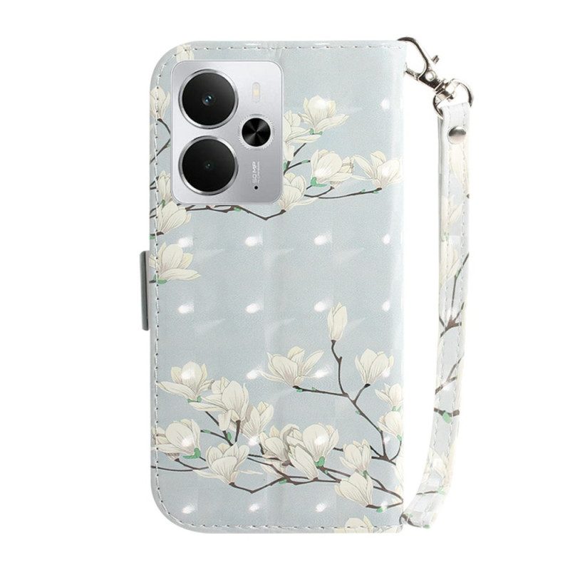 Kotelot Realme 14 5g Puhelinkuoret Magnolia Ja Nauha