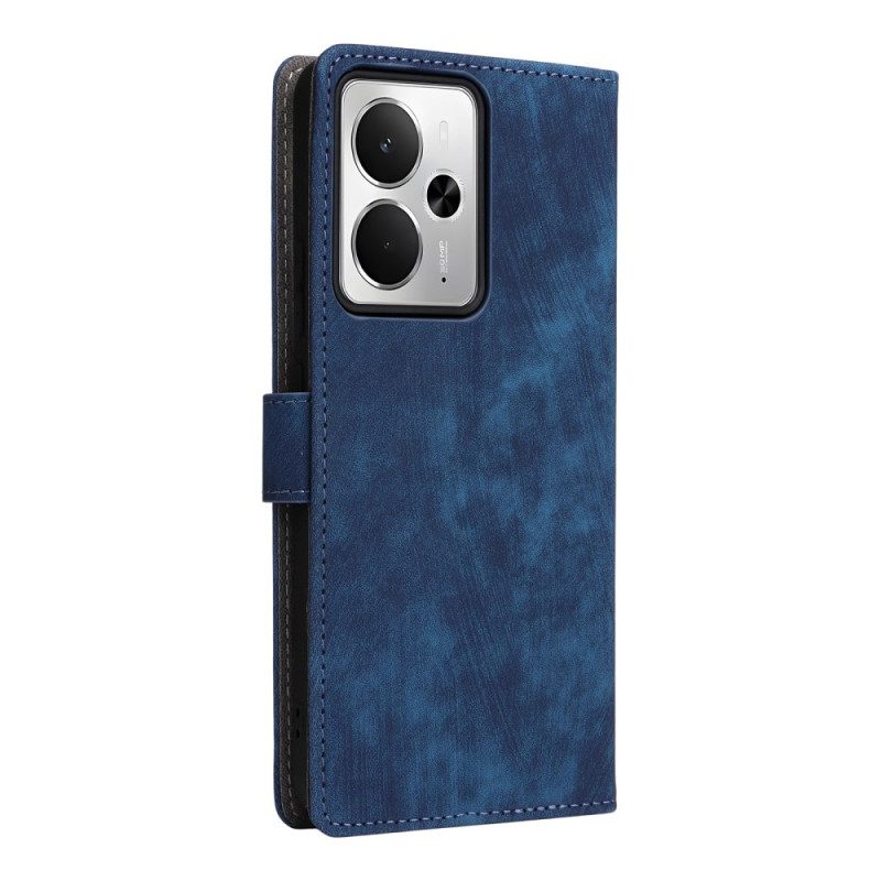 Kotelot Realme 14 5g Rfid-suojattu Mokkanahkakuvio