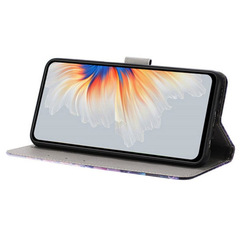 Kotelot Realme 14 5g Vaaleanpunaisia Kukkia Ja Perhosia