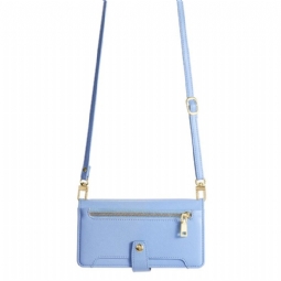 Kotelot Realme 14 5g Vetoketjullinen Lompakko Hihnalla Ja Olkahihnalla Suojakuori