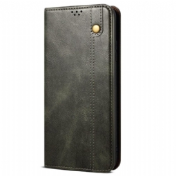 Nahkakotelo Realme 14 5g Puhelinkuoret Vahattu Jäljitelmä Nahka