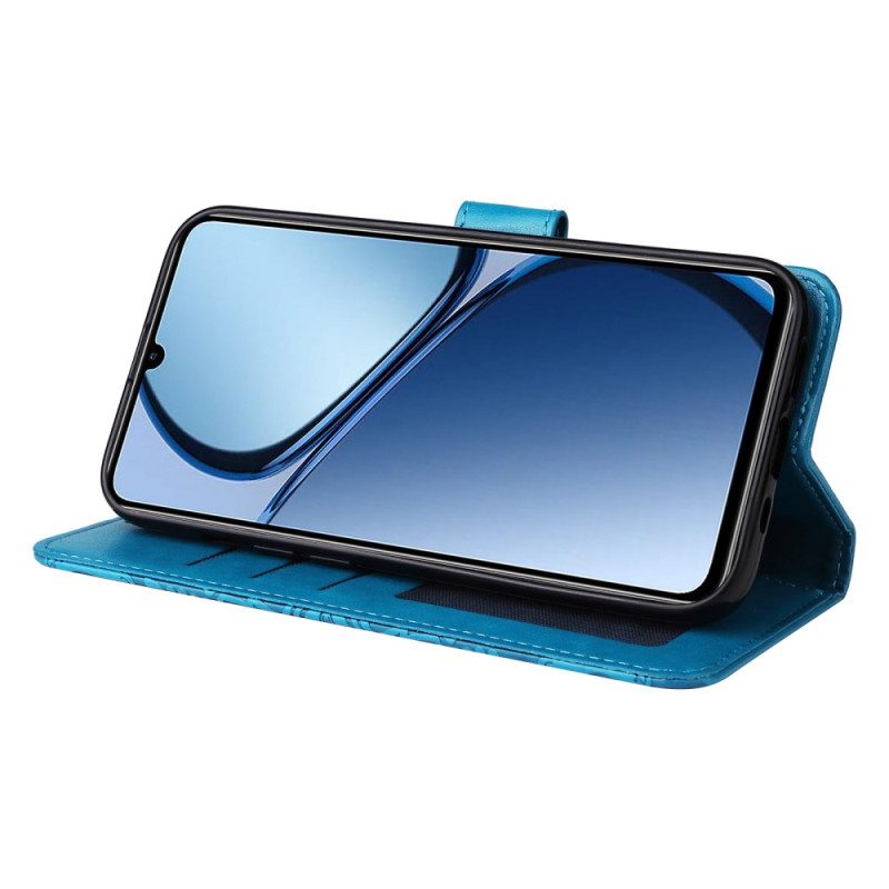 Kotelot Realme Note 60x Puhelinkuoret Auringonkukkakuvio