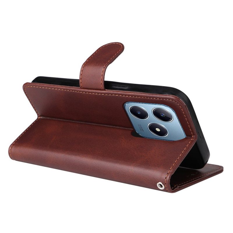 Kotelot Realme Note 60x Yksivärinen Nahkakuvio