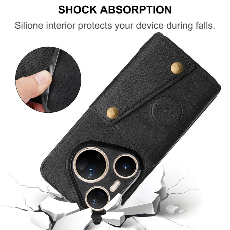 Kuori Huawei Pura 80 Ultra Nahkaefektikorttikotelo Suojakuori