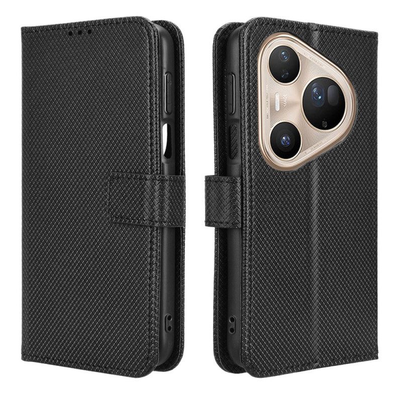 Nahkakotelo Huawei Pura 80 Ultra Timanttirakenne