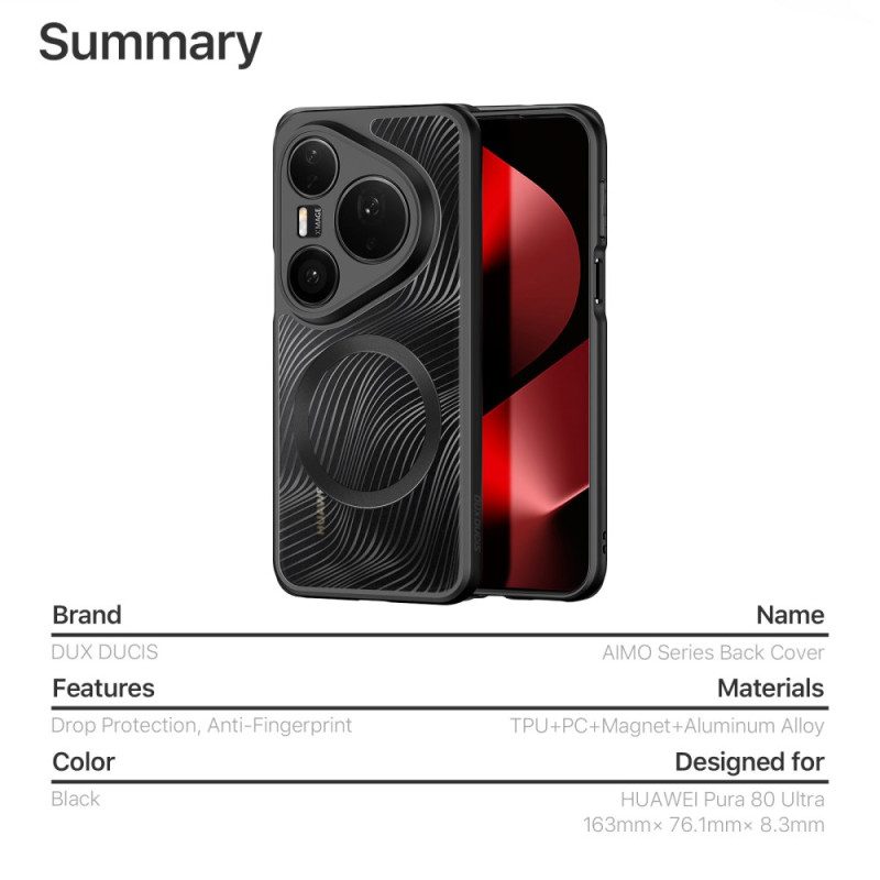 Puhelinkuoret Huawei Pura 80 Ultra Magsafe Aimo Series Dux Ducis