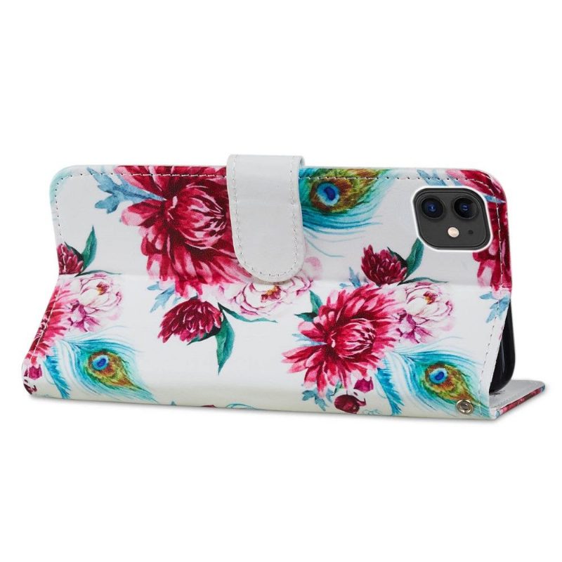 Kotelot iPhone 11 Peacock Flower