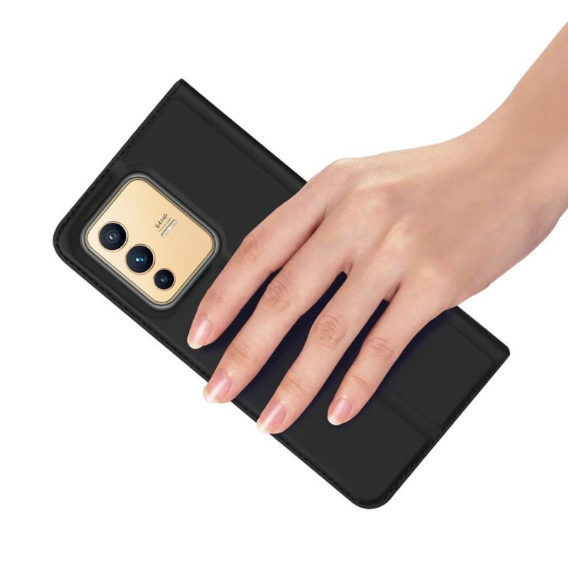 Flip Case Vivo V23 5G Hemming Business Satin Effect