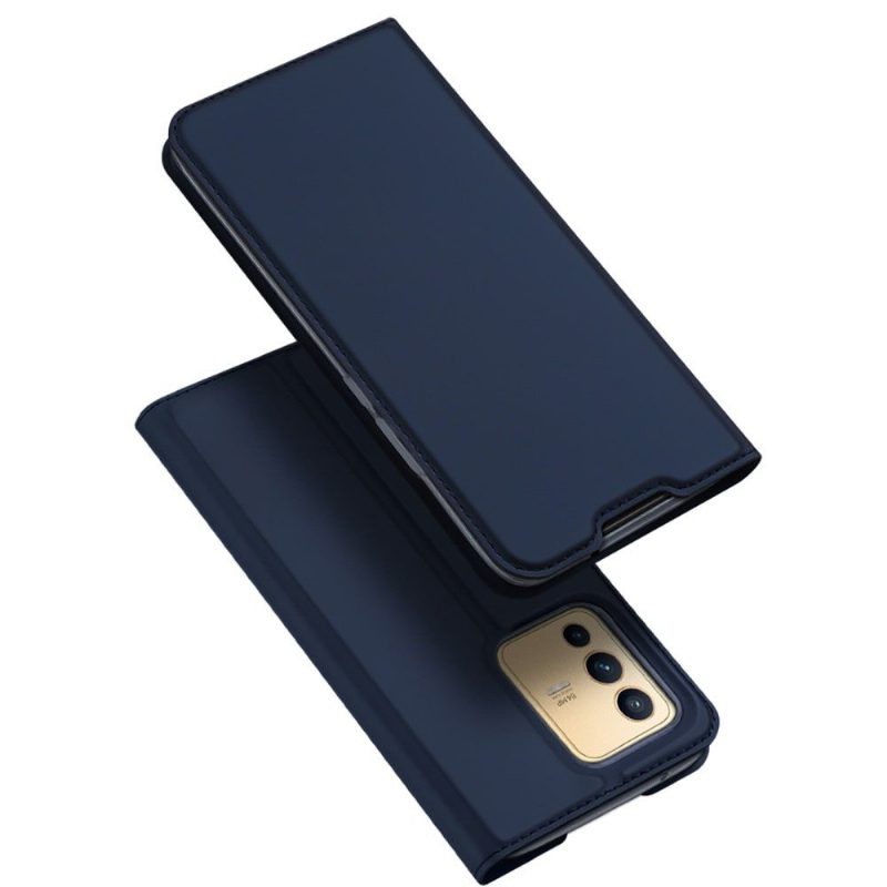 Flip Case Vivo V23 5G Hemming Business Satin Effect