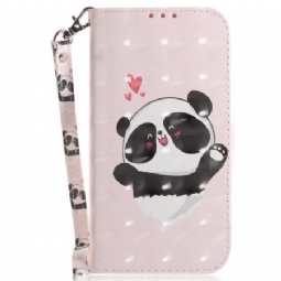 Kotelot Sony Xperia 1 Vi Panda Love Hihnalla