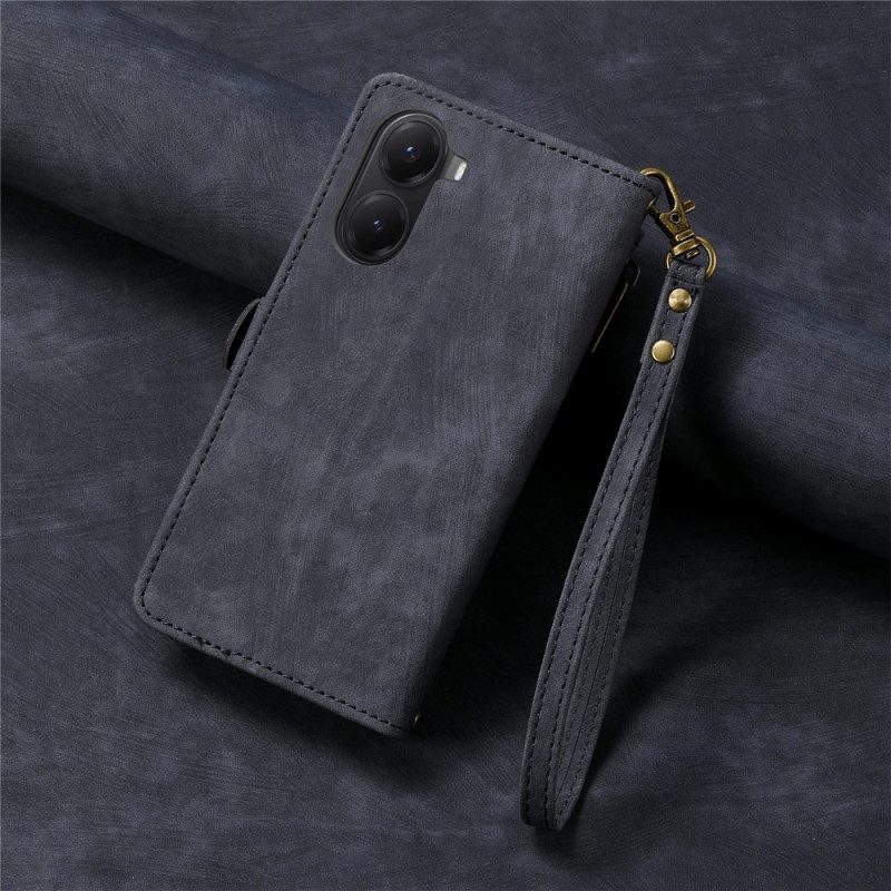 Kotelot Poco X7 Pro 5g Geometrisia Viivoja Sisältävä Lompakko